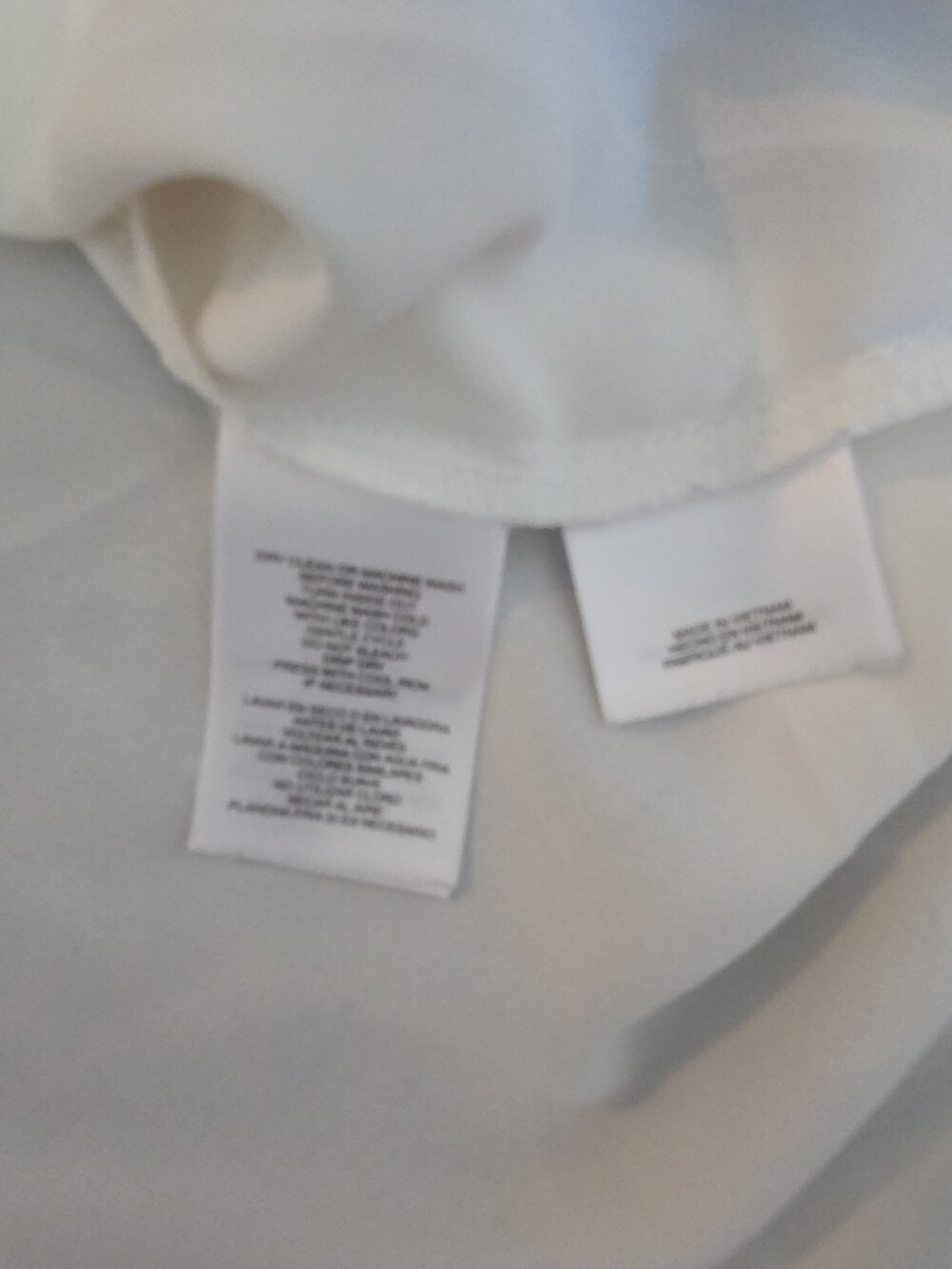 Nine West Blouse White Pocket Split Neck Career Top Gently Used Size PXL - Picture 13 of 16